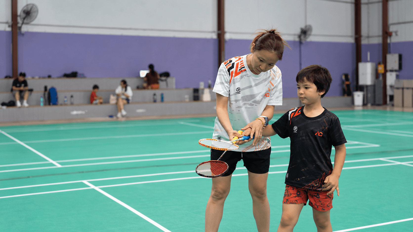AG Badminton coaching in action